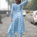 Blues Crescent Waves Co-ord set