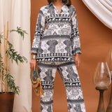 White Elephant Print Co-Ord Set