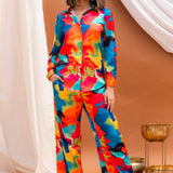 Abstract Multicolour Co-ord Set