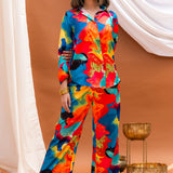 Abstract Multicolour Co-ord Set